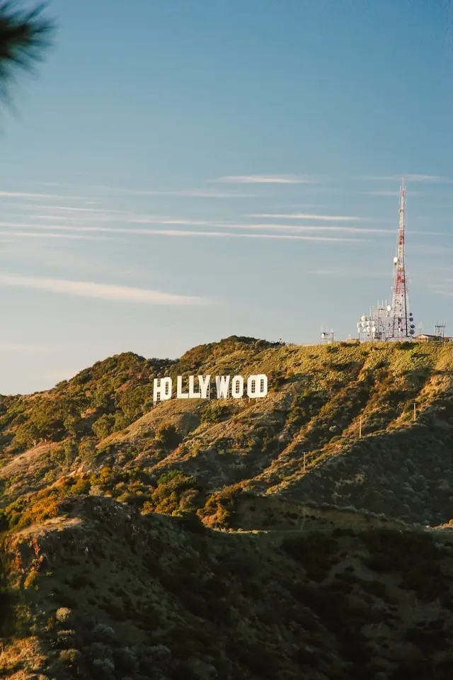 Hollywood Sign on the hills overlooking Los Angeles