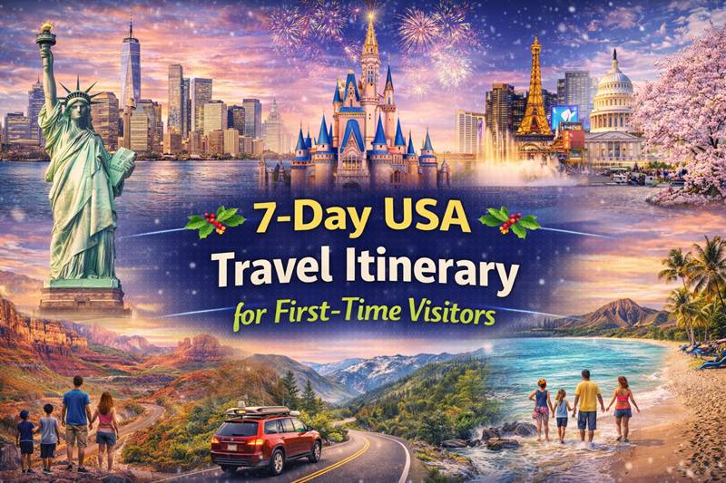 7-Day USA Travel Itinerary for First-Time Visitors