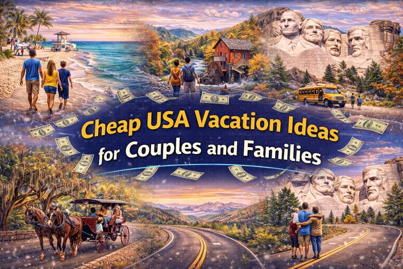 Cheap USA Vacation Ideas for Couples and Families