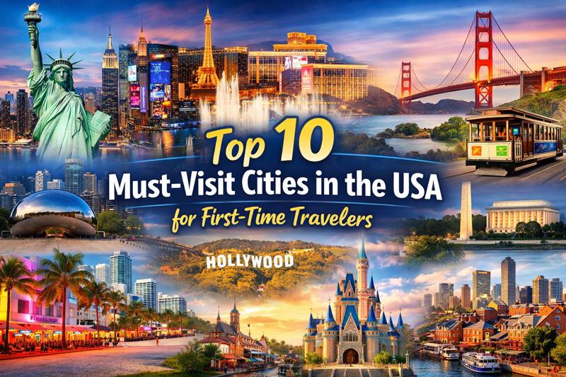 Top 10 Must-Visit Cities in the USA for First-Time Travelers