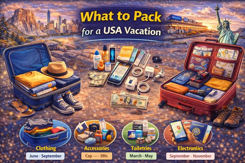 What to Pack for a USA Vacation